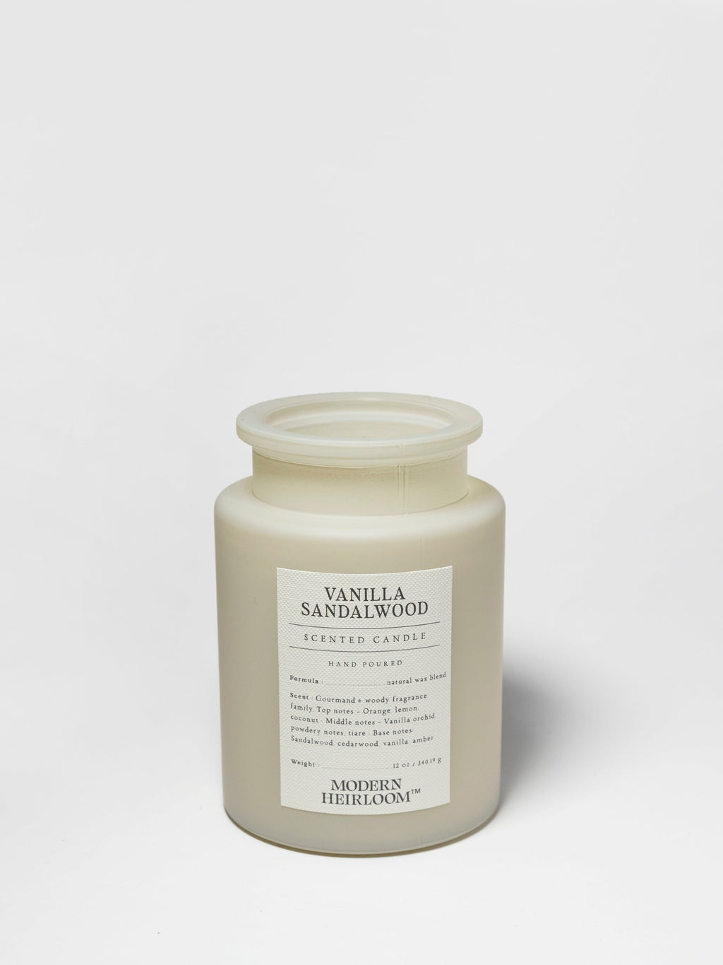 Vanilla Sandalwood 12 oz scented candle