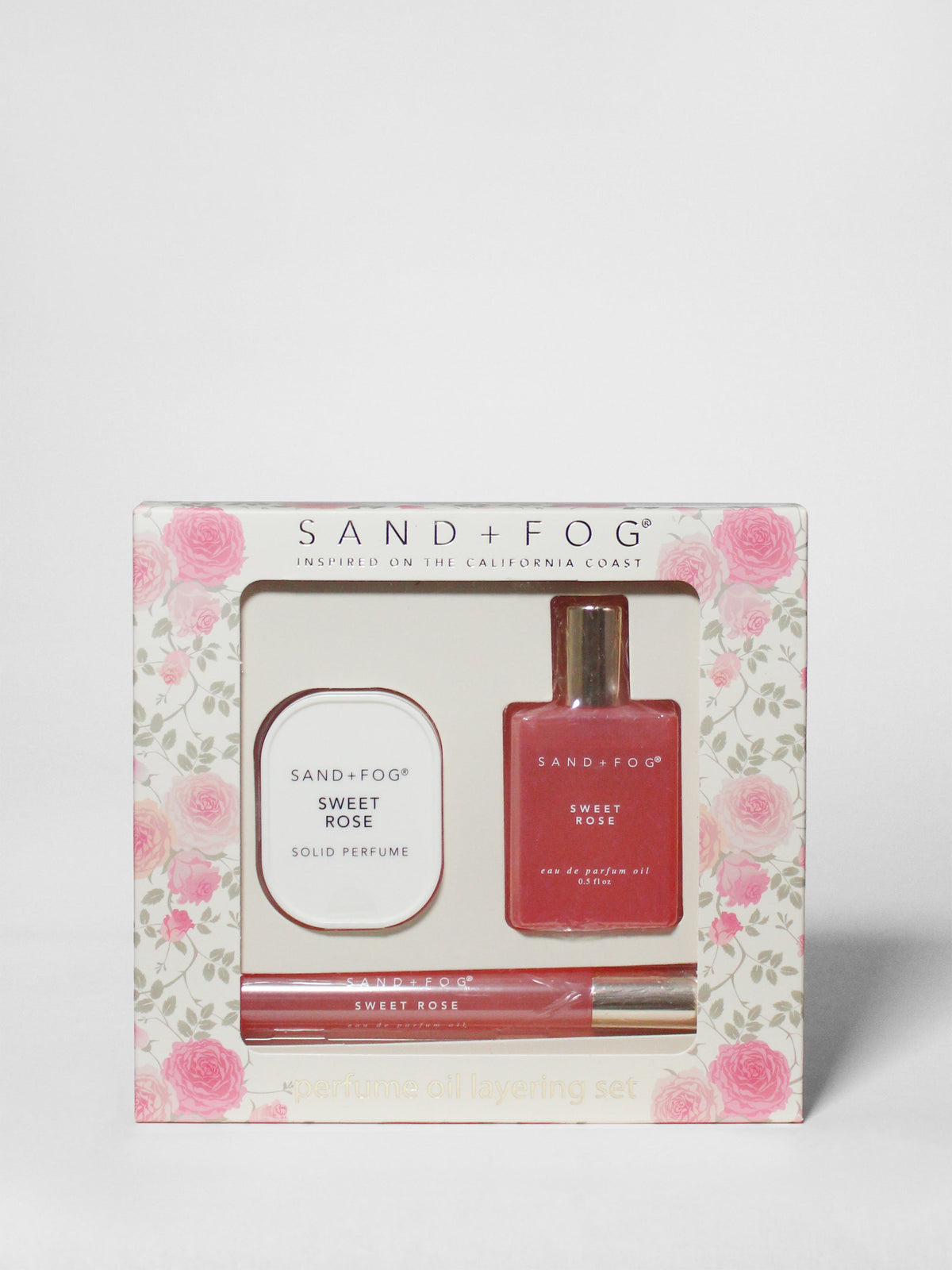 Perfume Oil Rollerballs and Solid Perfume Set - Sweet Rose