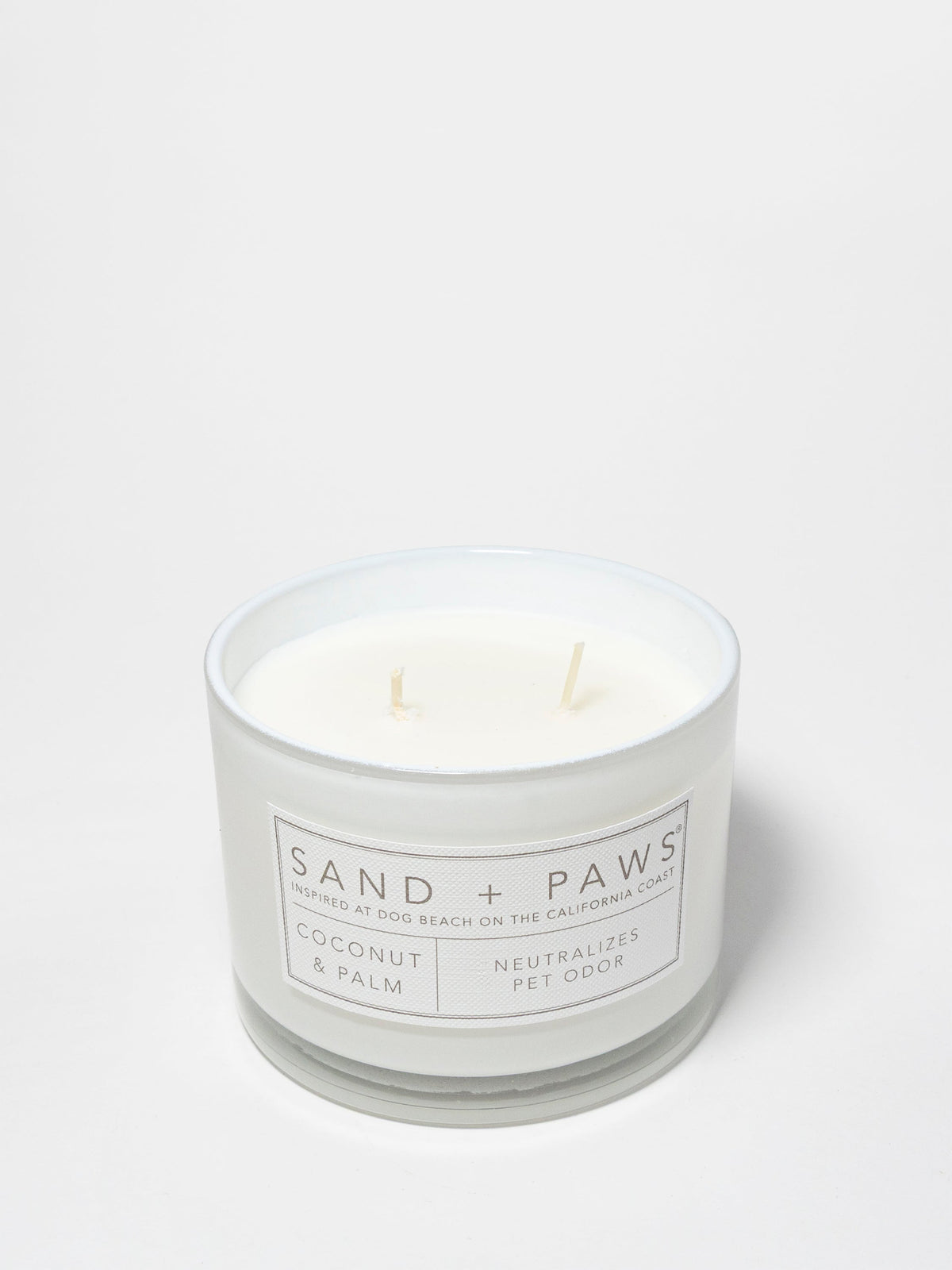 Sand + Paws Coconut & Palm 12 oz scented candle